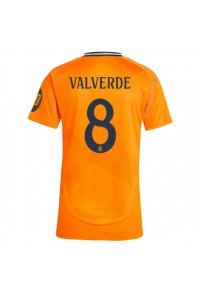 Real Madrid Federico Valverde #8 Voetbaltruitje Uit tenue Dames 2024-25 Korte Mouw